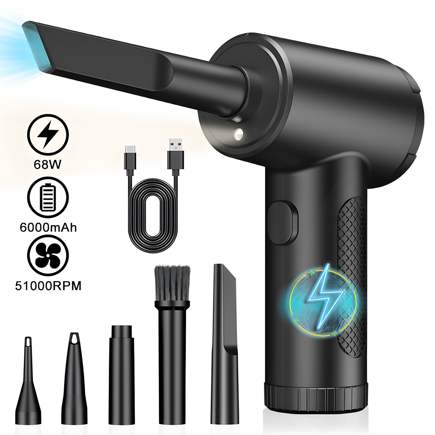 Power Tools Keyboard Manager - Souffleur d'air électrique rechargeable sans fil