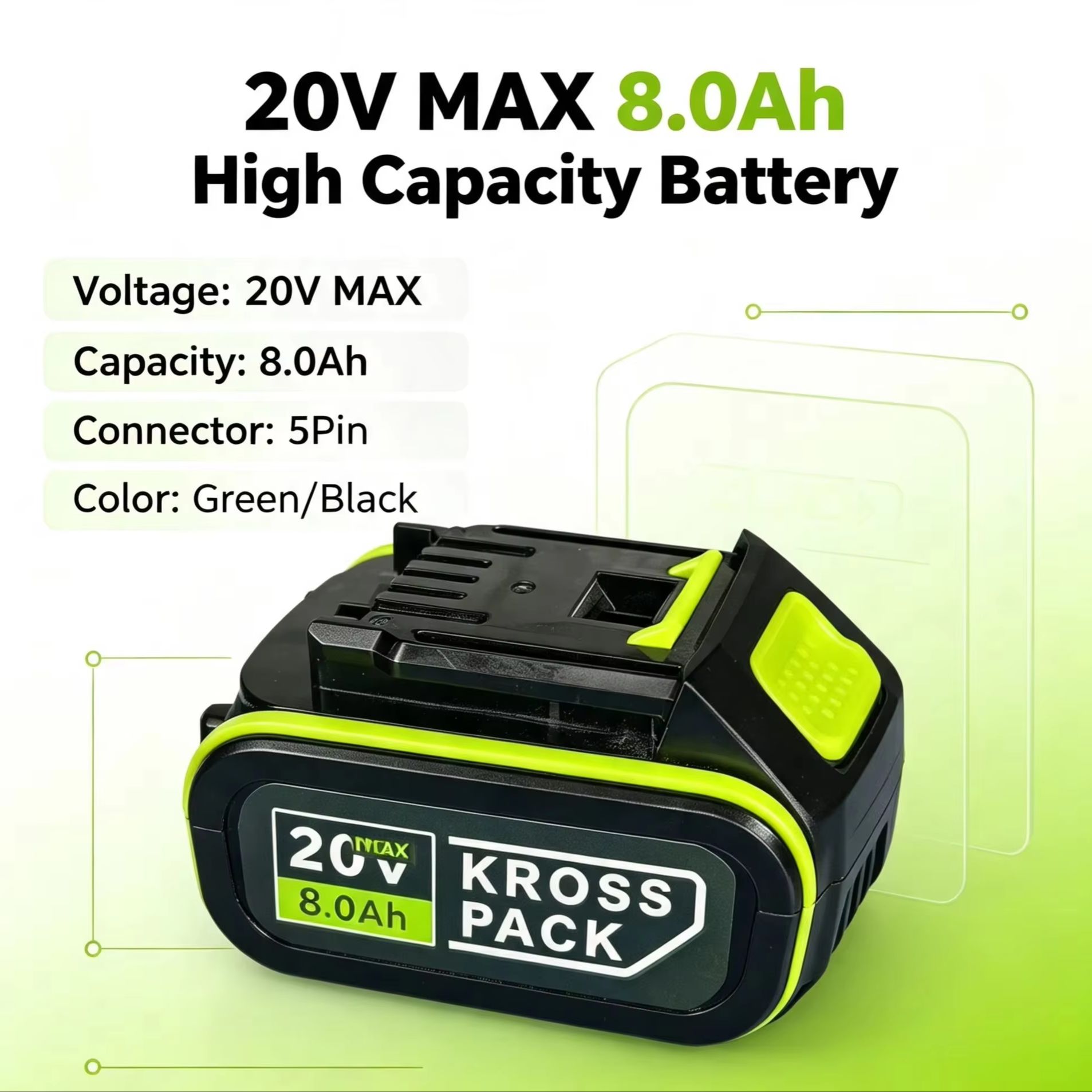 Batterie de remplacement KROSS - Power Tools That Are Green avis et prix