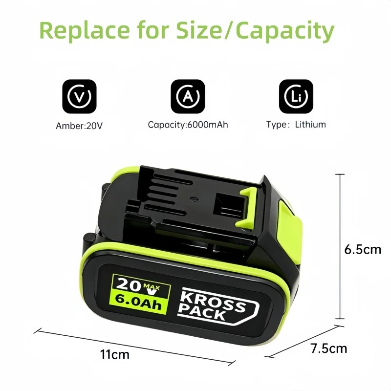 Batterie de remplacement KROSS - Power Tools That Are Green avis et prix